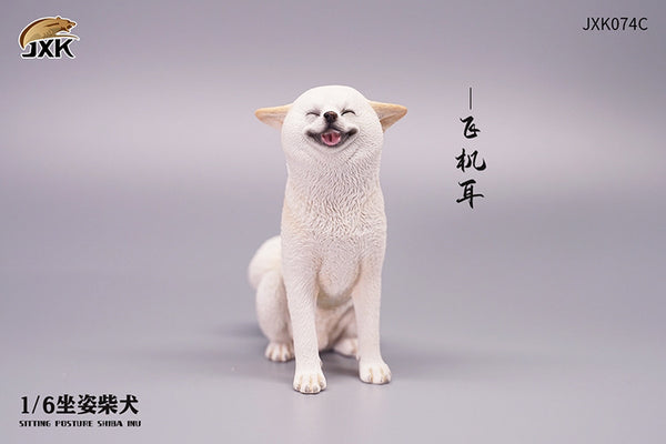 JXK 1/6柴犬 坐姿 / 飛機耳 / 微笑坐姿 Shiba Inu Sitting posture / Airplane Ear / Sitting posture and smiling