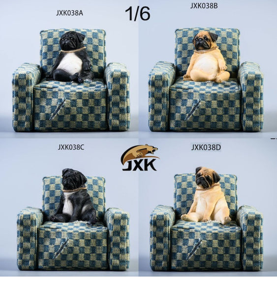 JXK 1/6頹廢狗系列第二彈 巴哥犬2.0 Pug 2.0